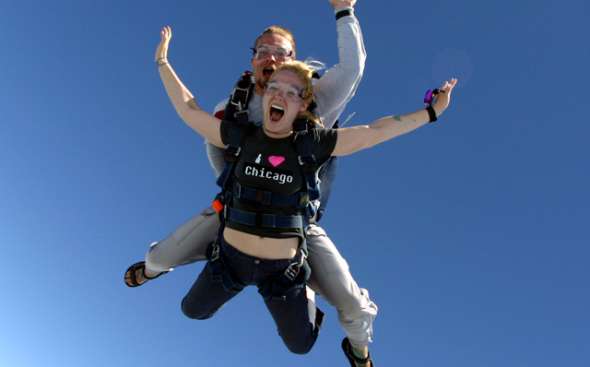 skydiving